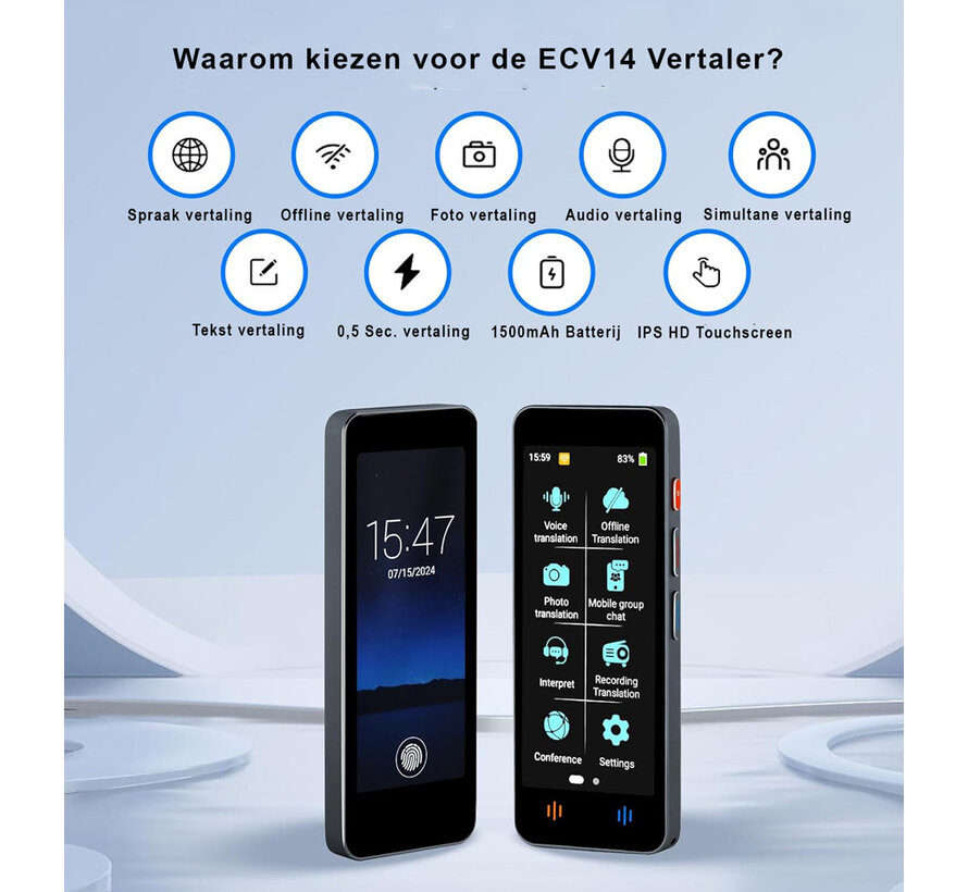 Realtime Stem, Foto en Gesprek Vertaler met Camera