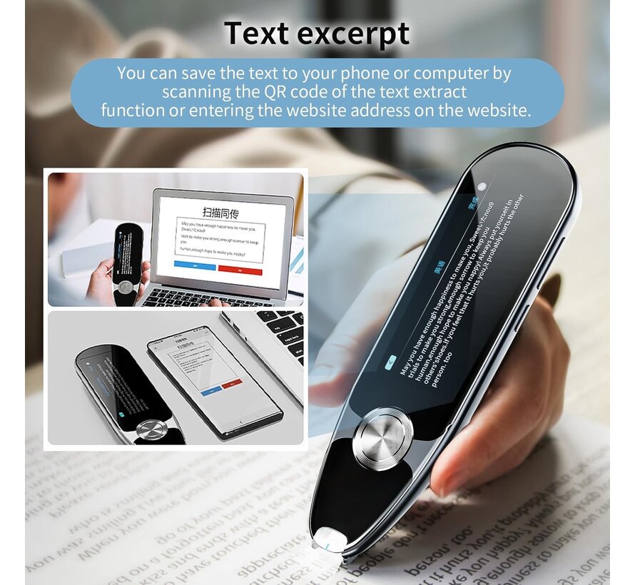 Vertaalpen - Scanning en Translation Pen - Portable Vertaler voor Tekst en Spraak