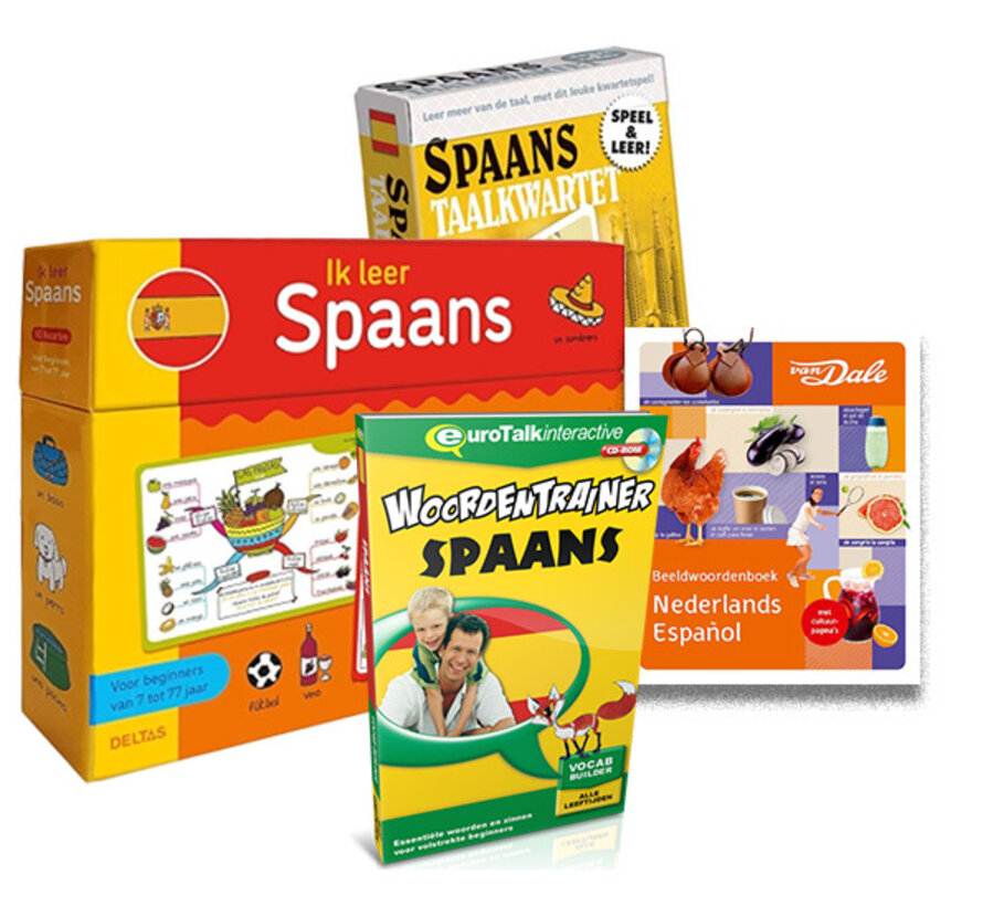 Spaans voor kinderen - Spaans leren, Spelen en Oefenen - PAKKET