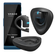 Vasco Translators Vasco V4 Translator + Vasco E1 Vertaal Oortjes (Bundel) - Vertaalcomputer 108 Talen + Gratis Internet + Vertaal Oordopjes