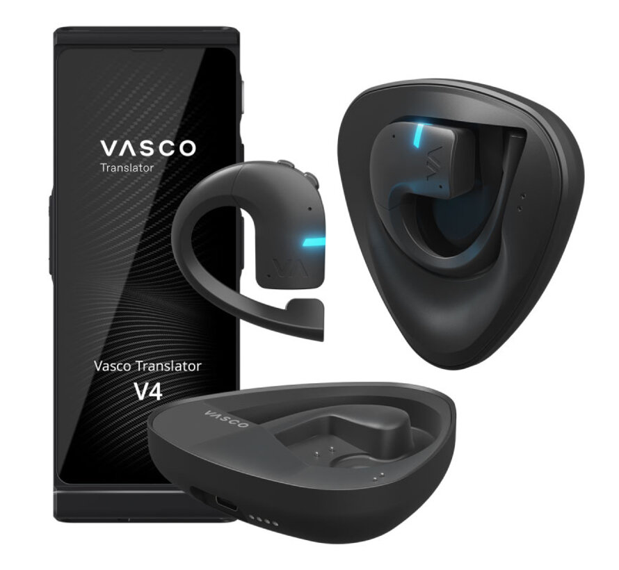 Vasco V4 Translator + Vasco E1 Vertaal Oortjes (Bundel)