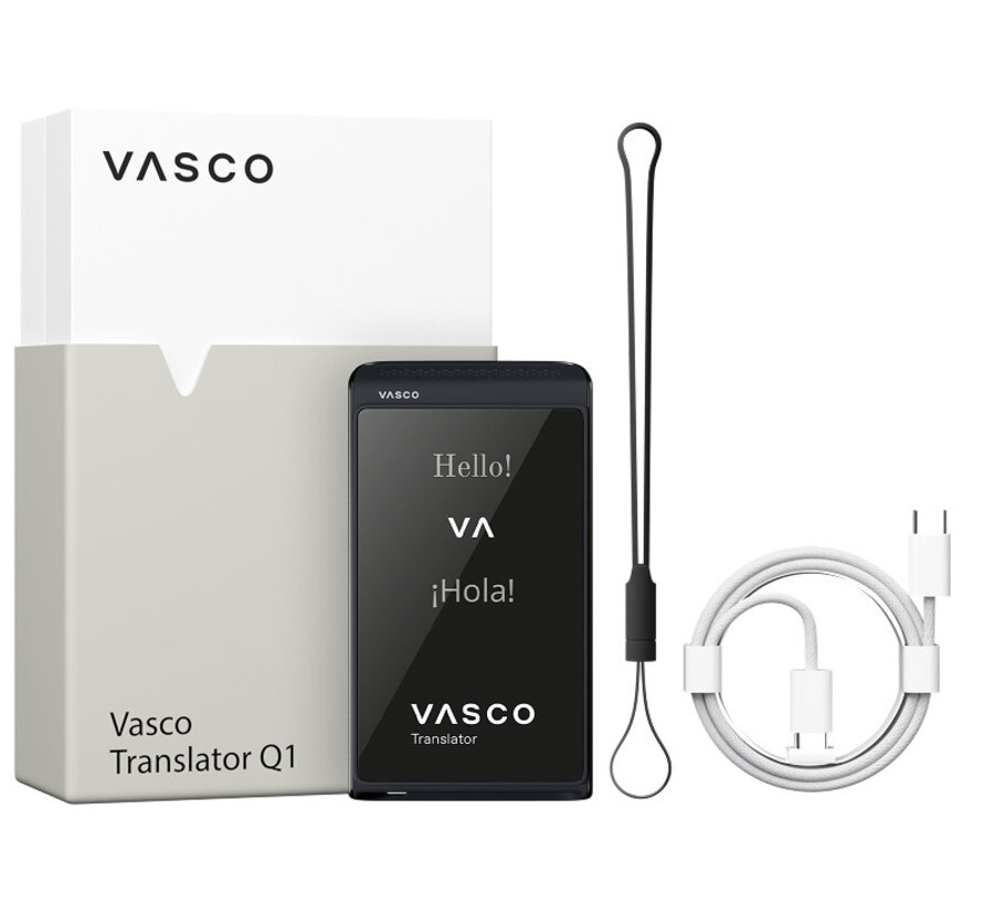 Vasco Translator Q1 - Pocket Vertaalcomputer + Gratis Internet