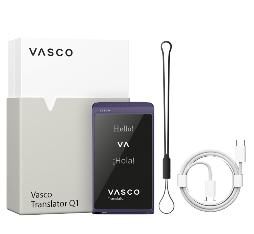 Vasco Translator Q1 - Draagbare Vertaler + Gratis Internet