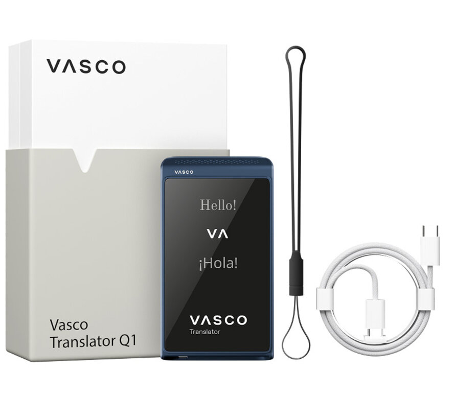 Vasco Translator Q1 - Pocket Vertaalcomputer + Gratis Internet