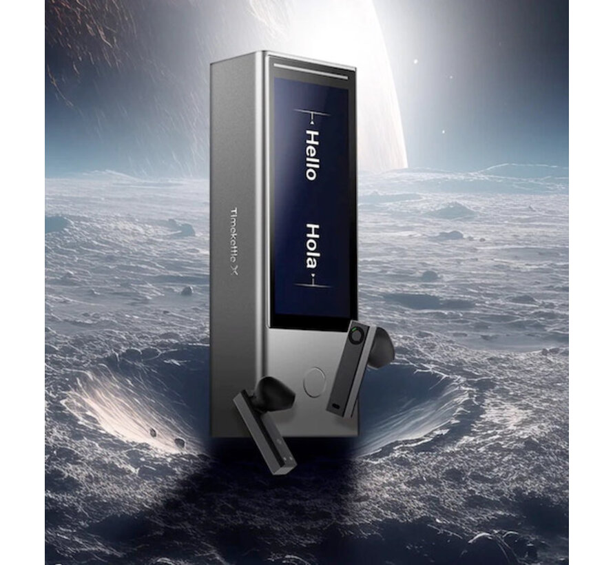 Timekettle X1 - AI Simultaan Vertaler - Spraak, Gesprek en Media Vertaler + Handsfree Vertaal Oortjes