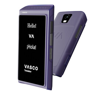 Vasco Translators Vasco Q1 Translator - Draagbare AI Stem Vertaler + Voice Cloning + Call Translator + Simkaart (Gratis Internet)