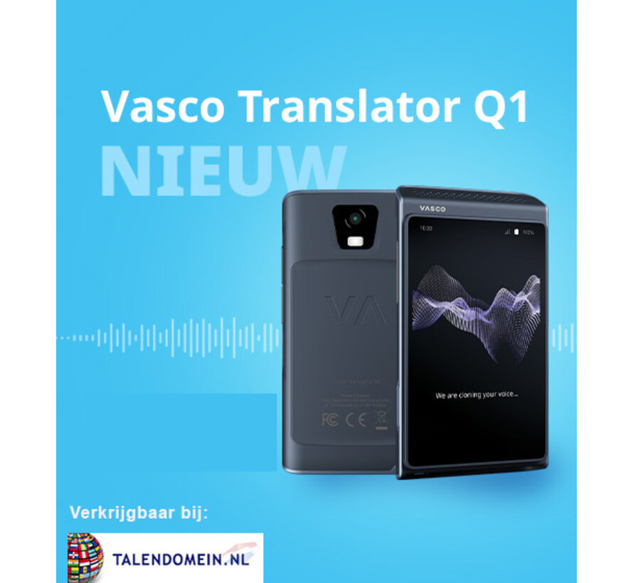 Vasco Translator Q1 - Pocket Vertaalcomputer + Gratis Internet