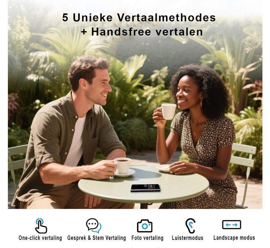 Timekettle Fluentalk T1 - Realtime AI Vertaalcomputer 95 talen