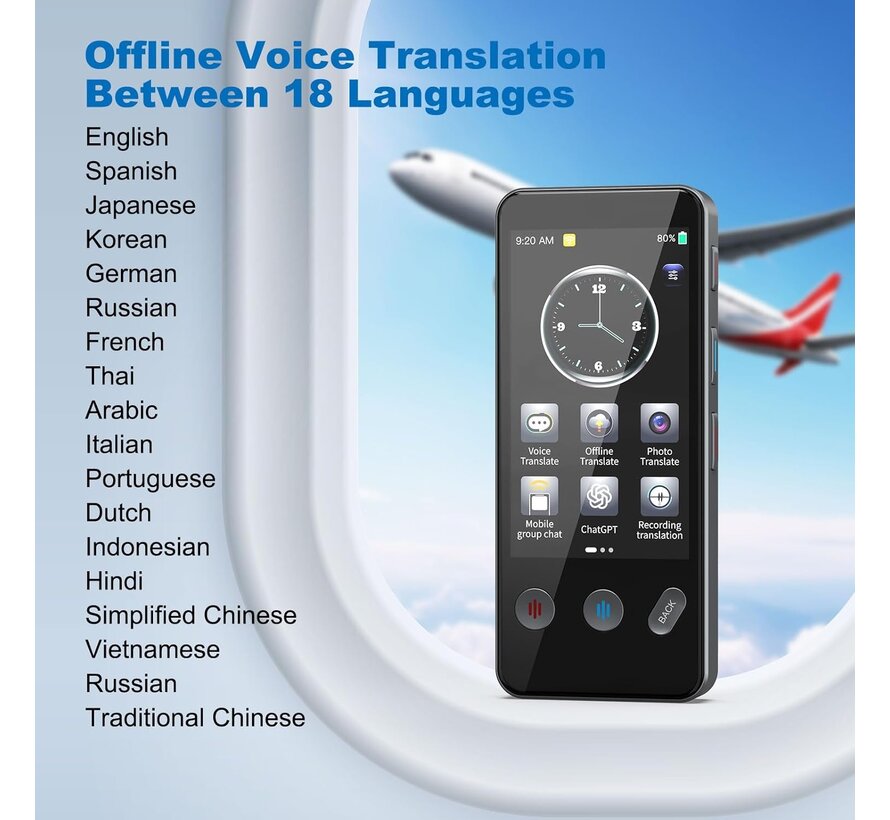 Realtime Stem, Foto en Gesprek Vertaler met Camera