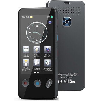 ECVV - Translators en Vertaalcomputers ECV13 - Slimme Vertaalcomputer 139 talen - Stem, Tekst, Foto en Gesprek Vertaler - Draagbaar Vertaal Apparaat - Online en Offline Vertaler