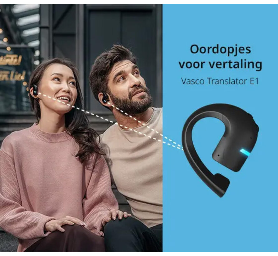 Vasco Q1 Translator + Vasco E1 Oortjes (Bundel)