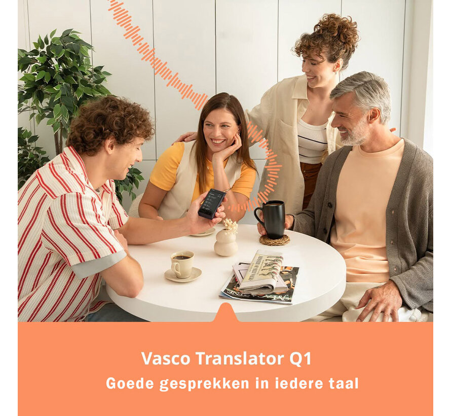 Vasco Q1 Translator + Vasco E1 Vertaal Oortjes (Bundel)
