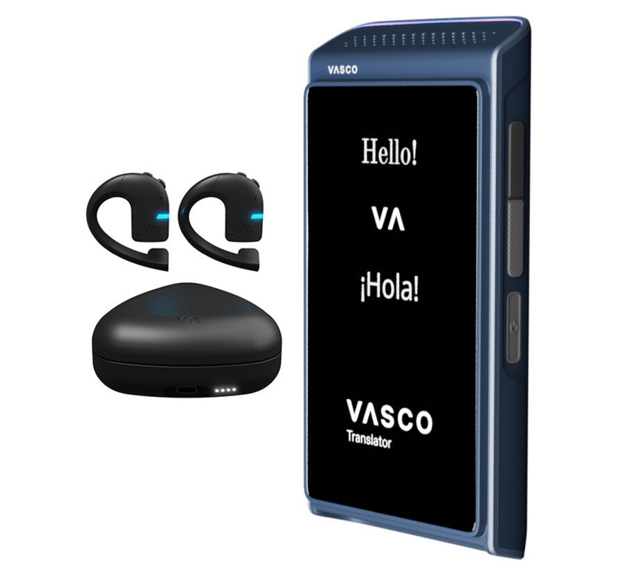 Vasco Q1 Translator + Vasco E1 Oortjes (Bundel)