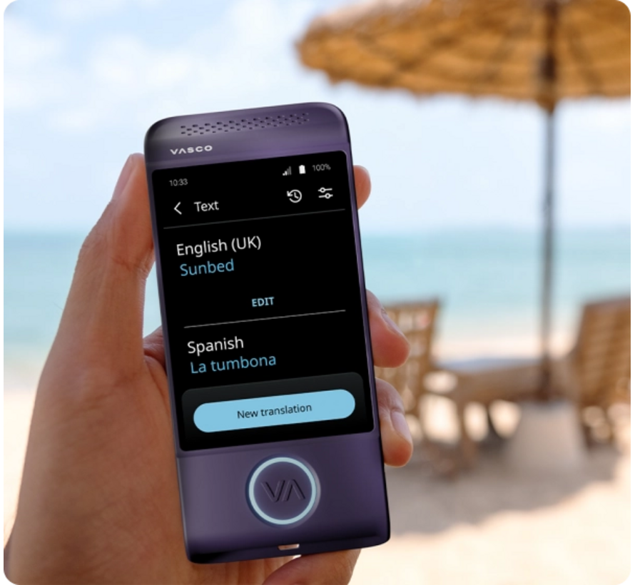 Vasco M4 Translator - Pocket Vertaler + Gratis Internet