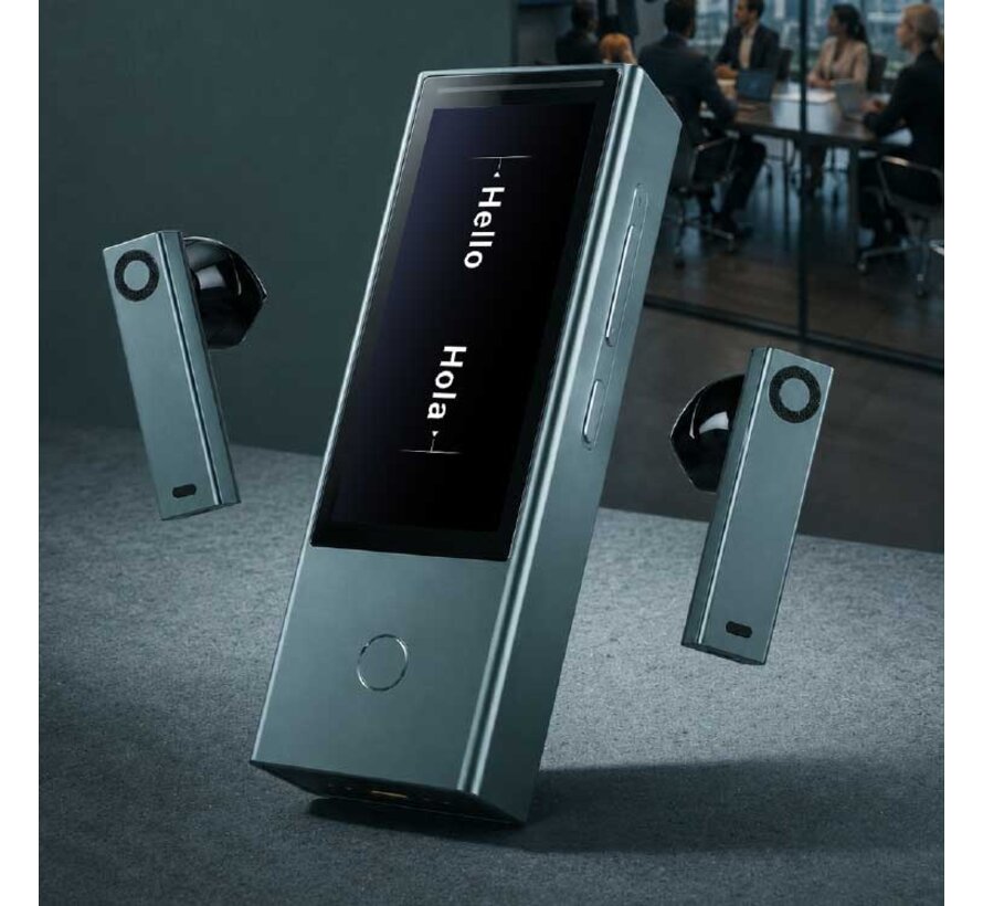 Timekettle X1 Meeting - AI Simultaan Vertaler - Spraak, Gesprek en Media Vertaler + Handsfree Vertaal Oortjes