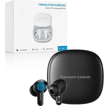 Wooask Wooask M3 - Translation Earbuds - 3-in-1 Multifunctionele Vertaal Oordopjes 144 talen - AI Translator Oortjes