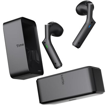 Timekettle Timekettle W4 PLUS Translation Earbuds – AI Vertaal Oordopjes met Auto‑Correctie & Bone Voiceprint Sensor - Spraak, Media, Telefoon en Gesprek Vertaler