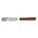 Xanitalia Stainless steel wax spatula with a round end and wooden handle 21 cm