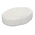 Xanitalia Oval cotton scrub sponge with strap, 15,5X10,5cm