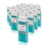 ItalWax Flex - Waxpatroon Aquamarine - box 24 stuks