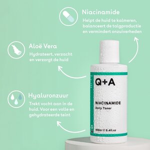 Q+A Skincare Niacinamid-Täglicher Toner 100 ml