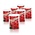ItalWax Strawberry Warm Wax  Box 6 blikken