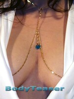 Kinky Nipple Choker with Swarovski heart Pendant