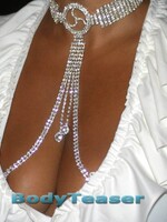 Schitterend BDSM rhinestone collier Conchita