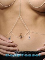 Bodychain Nipple Necklace, model Angel+