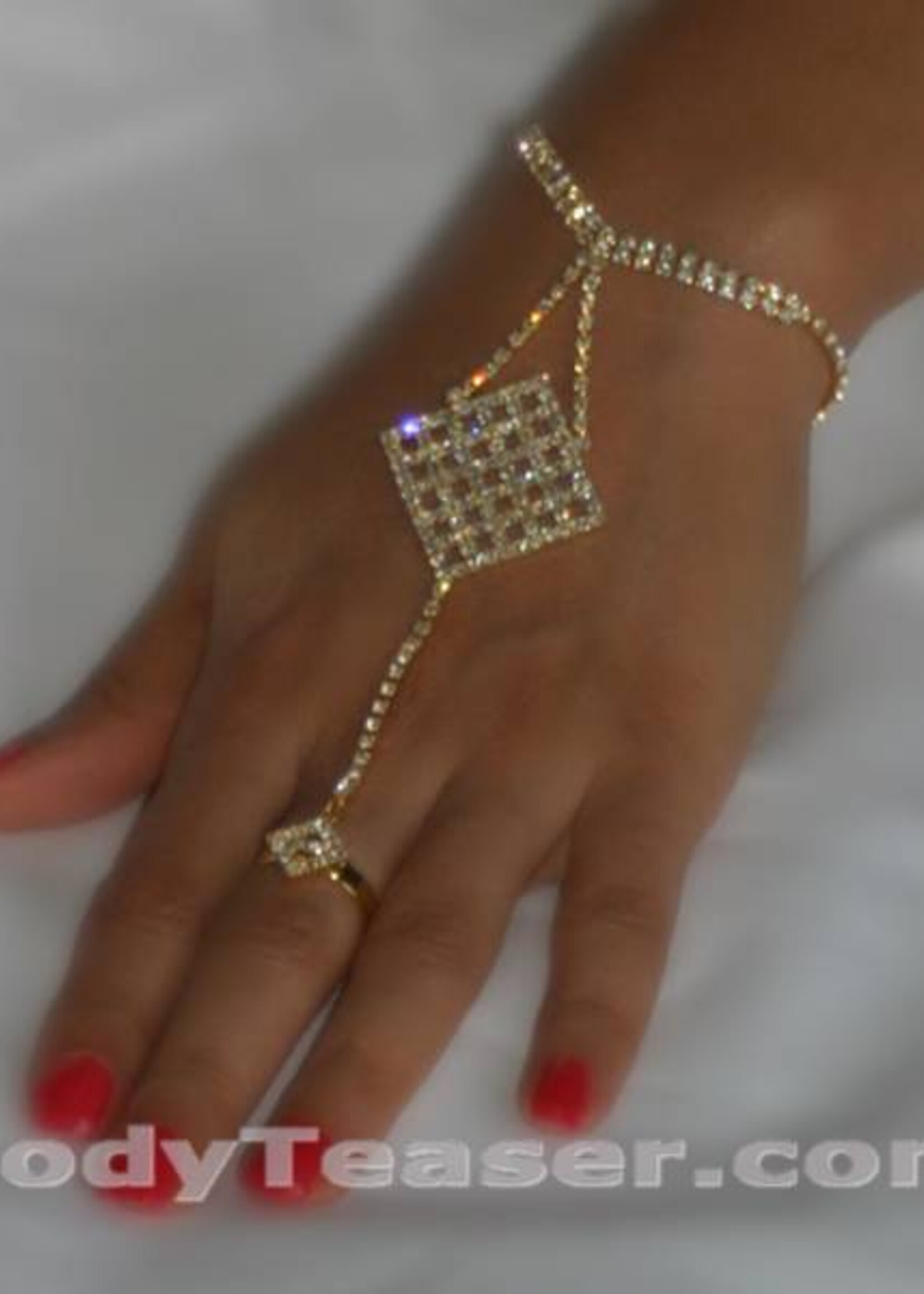 Hand Jewellery, Panja with Strass crystals