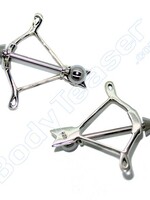 Nipple Piercing "Bow and Arrow" 925 Silver