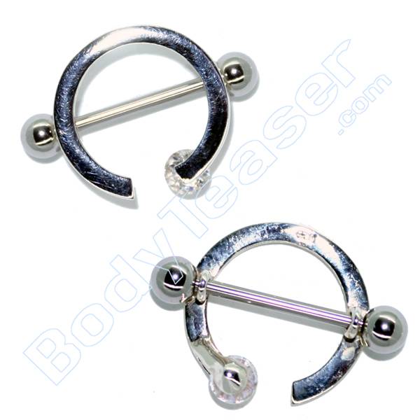 Nipple Piercing Jewelery Ring, 925 Silver - BodyTeaser