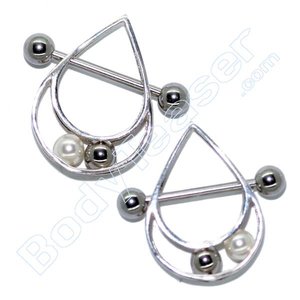 Nippel-Piercing Schmuck 3D Ballspiel , 925 Silber