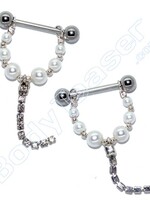 Nipple Piercing "Pearl" 925 Silver