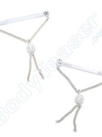 Nippel Piercing "Perle", 925 Silber