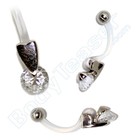 Intiempiercing "Kristal", S316L