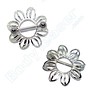 Nippel Schild "Blume", 925 Silber