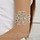 Blume Oberarm Armband, Armlet von Strass