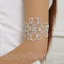 Flower Armlet with Rhinestones