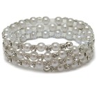 Pearl Armlet mixed with Rhinestones