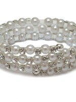 Pearl Armlet mixed with Rhinestones