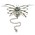 Spider Back Belly Chain, 925 Silver