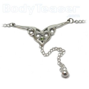 Back Belly Chain made of solid .925 Sterling Silver