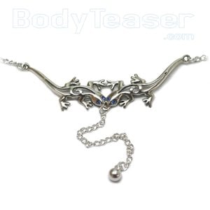 Back Belly Chain made of solid .925 Sterling Silver