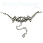 Salamander Back Belly Chain, 925 Silver