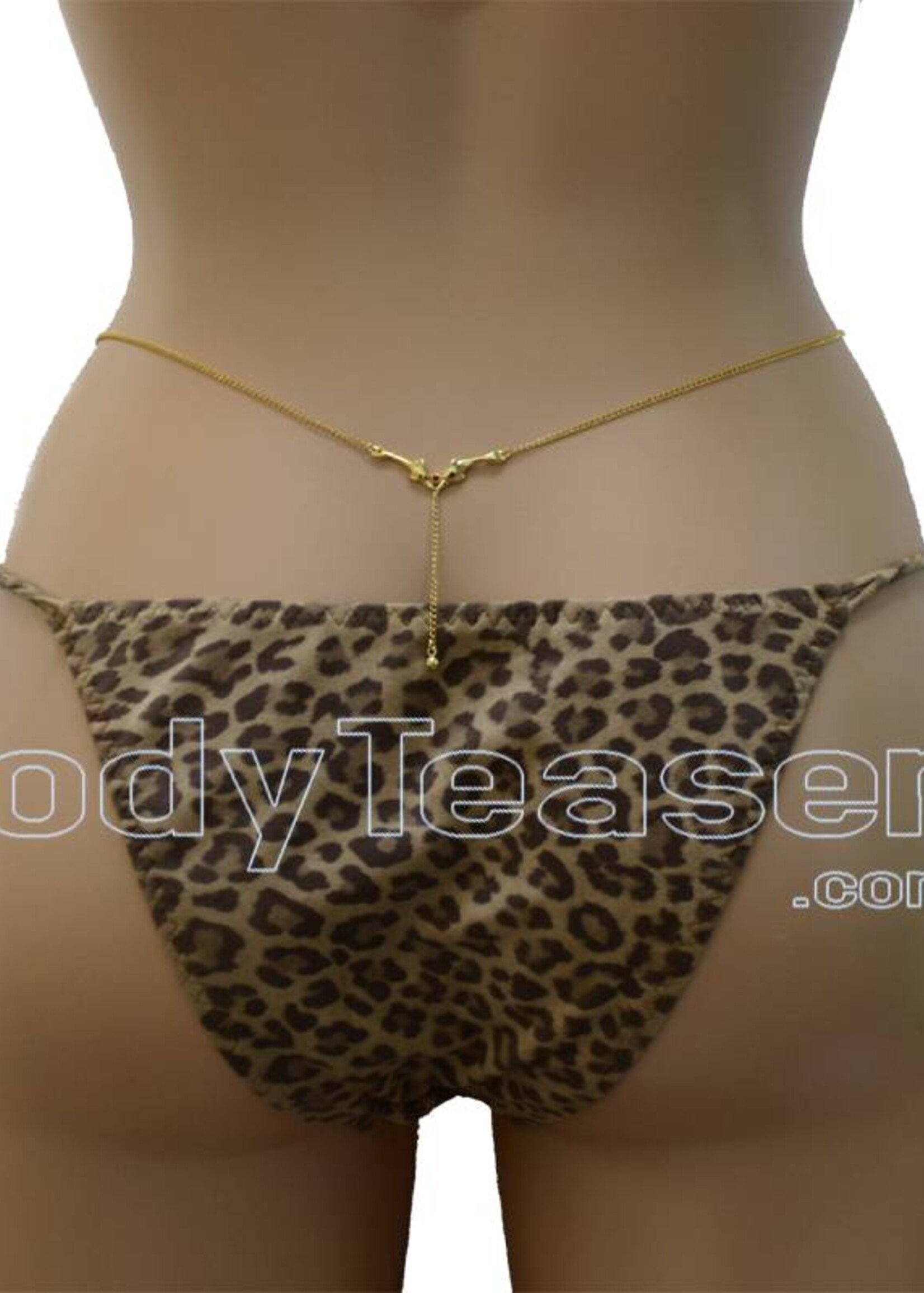Back Belly Chain made of Gold plated Sterling Silver