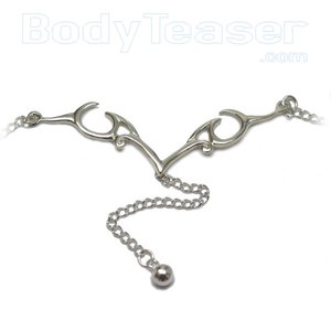 Back Belly Chain made of solid .925 Sterling Silver