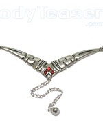 Gothic Back Belly Chain, 925 Silver