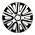 Gorecki Wieldoppenset Nardo Silver Black 16inch
