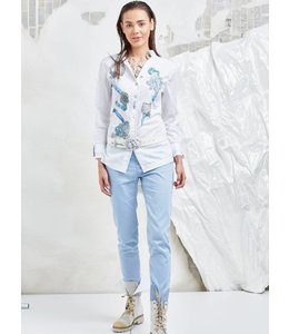 Elisa Cavaletti Bluse Denim Azzurro